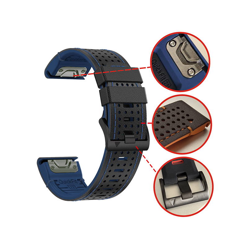 Suitable For Garmin Fenix5/5X/6/6X/7/7X/8-47/8-51 QuickFit Composite Material Strap 22+26mm
