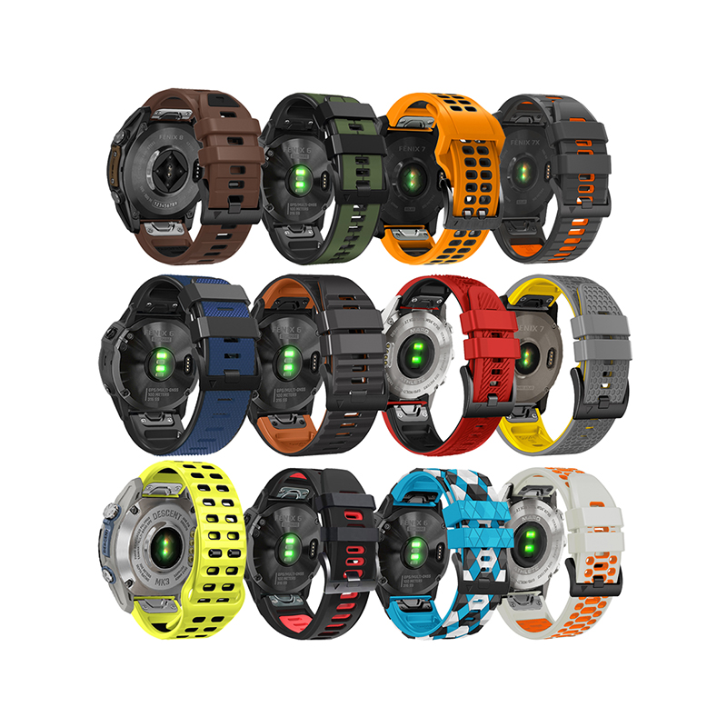 QuickFit Silicone Two-tone Strap adds vitality to the wrist