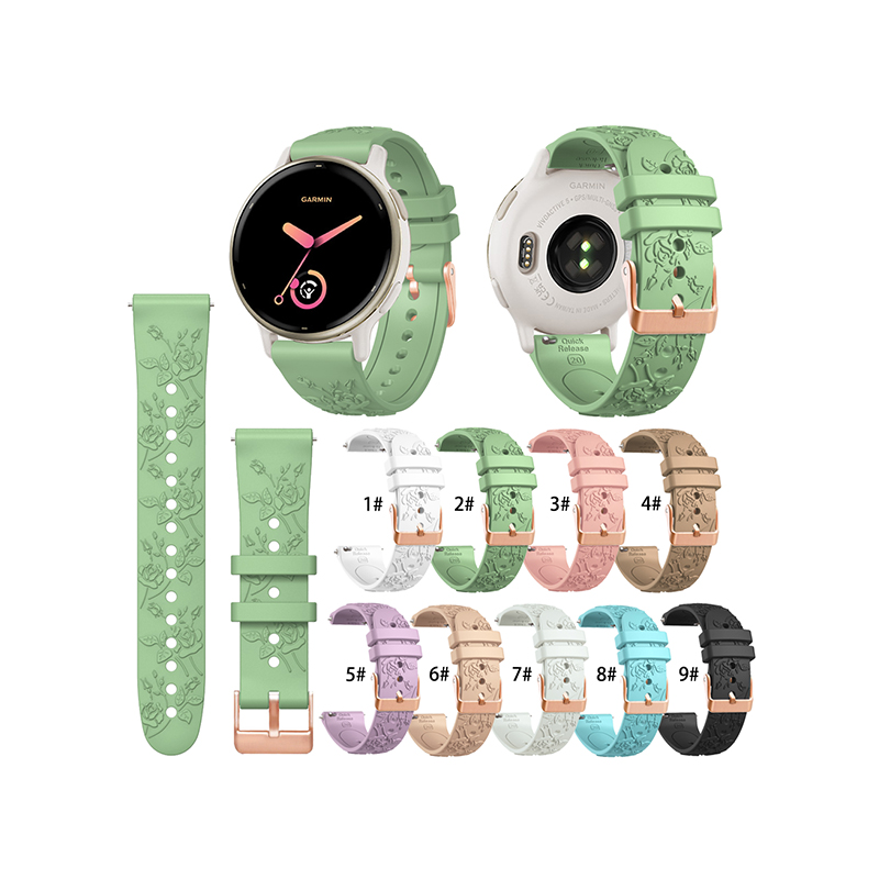 Quickrelease Silicone Watch Strap 20mm Suitable For Garmin/Samsung/Huawei/Suunto And Other Brand Watch Strap Replacement