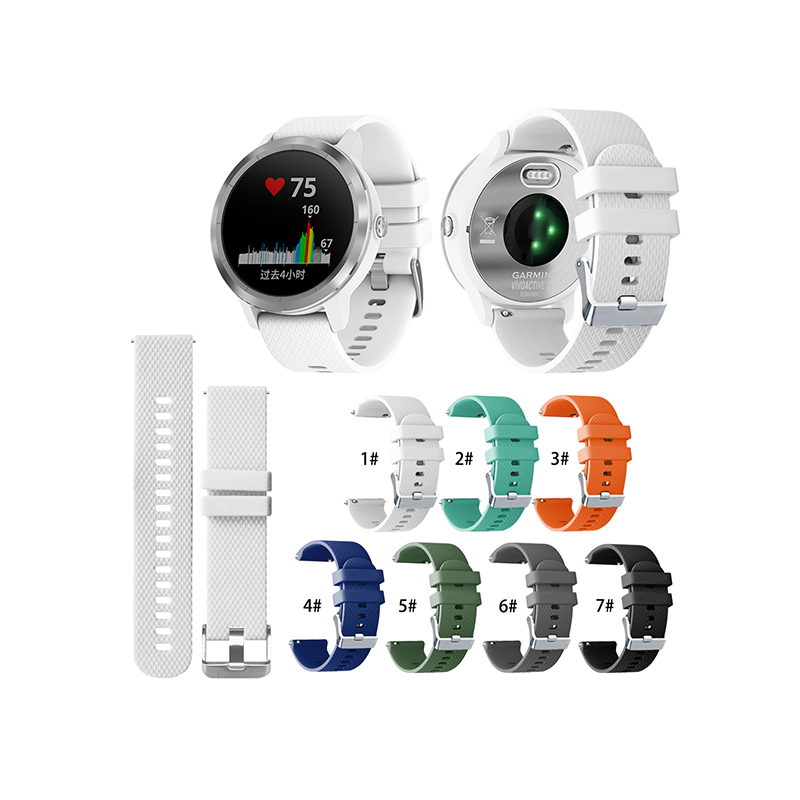 Quickrelease Silicone Watch Strap 20mm Suitable For Garmin/Samsung/Huawei/Suunto And Other Brand Watch Strap Replacement