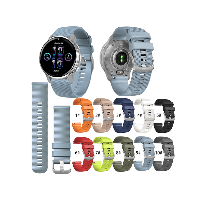 Quickrelease Silicone Watch Strap 20mm Suitable For Garmin/Samsung/Huawei/Suunto And Other Brand Watch Strap Replacement
