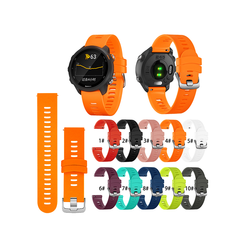 Quickrelease Silicone Watch Strap 20mm Suitable For Garmin/Samsung/Huawei/Suunto And Other Brand Watch Strap Replacement
