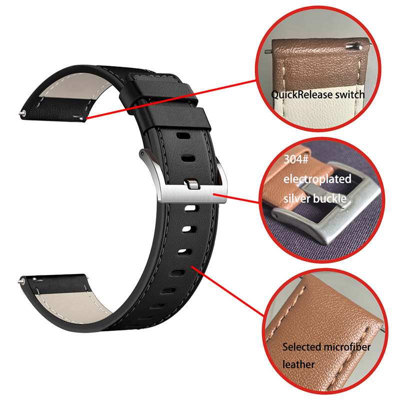 Suitable For Huawei Watch GT-46mm Leather Strap 22mm