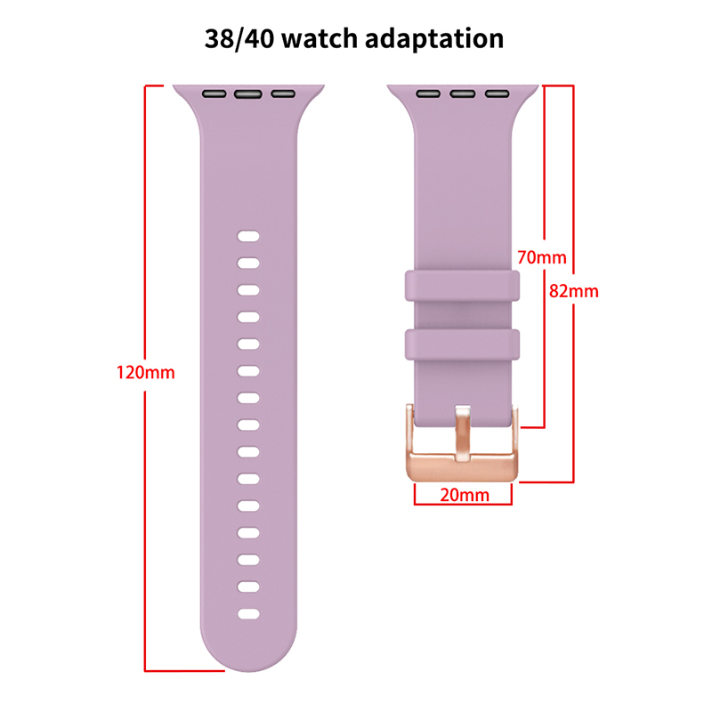 Suitable For Apple Watch/Iwatch38/40/41 Dial Silicone Strap