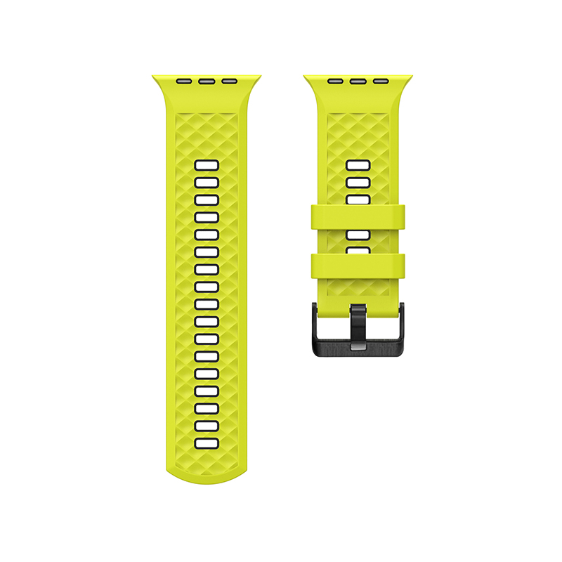 Suitable For Apple Watch/Iwatch42/44/45/49 Dial Silicone Two-Color Strap
