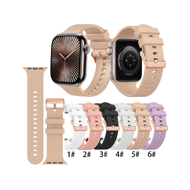 Suitable For Apple Watch/Iwatch38/40/41 Dial Silicone Strap