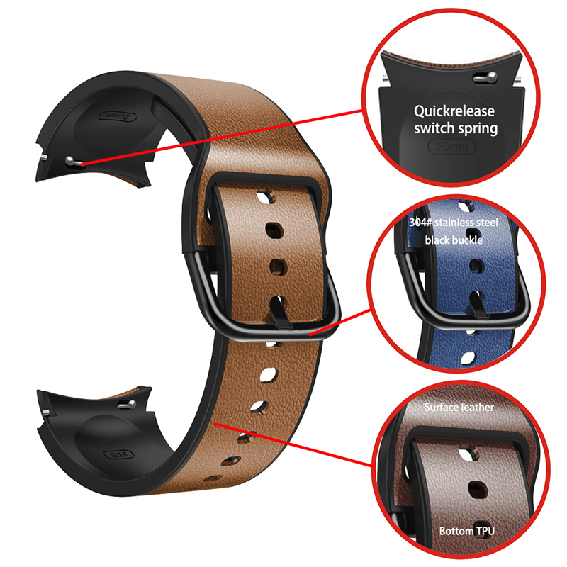 Suitable For Samsung Galaxy Watch Ultra Silicone Two-Color Strap